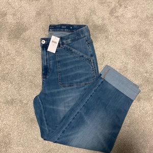 NWT J.Jill straight leg cropped denim pants